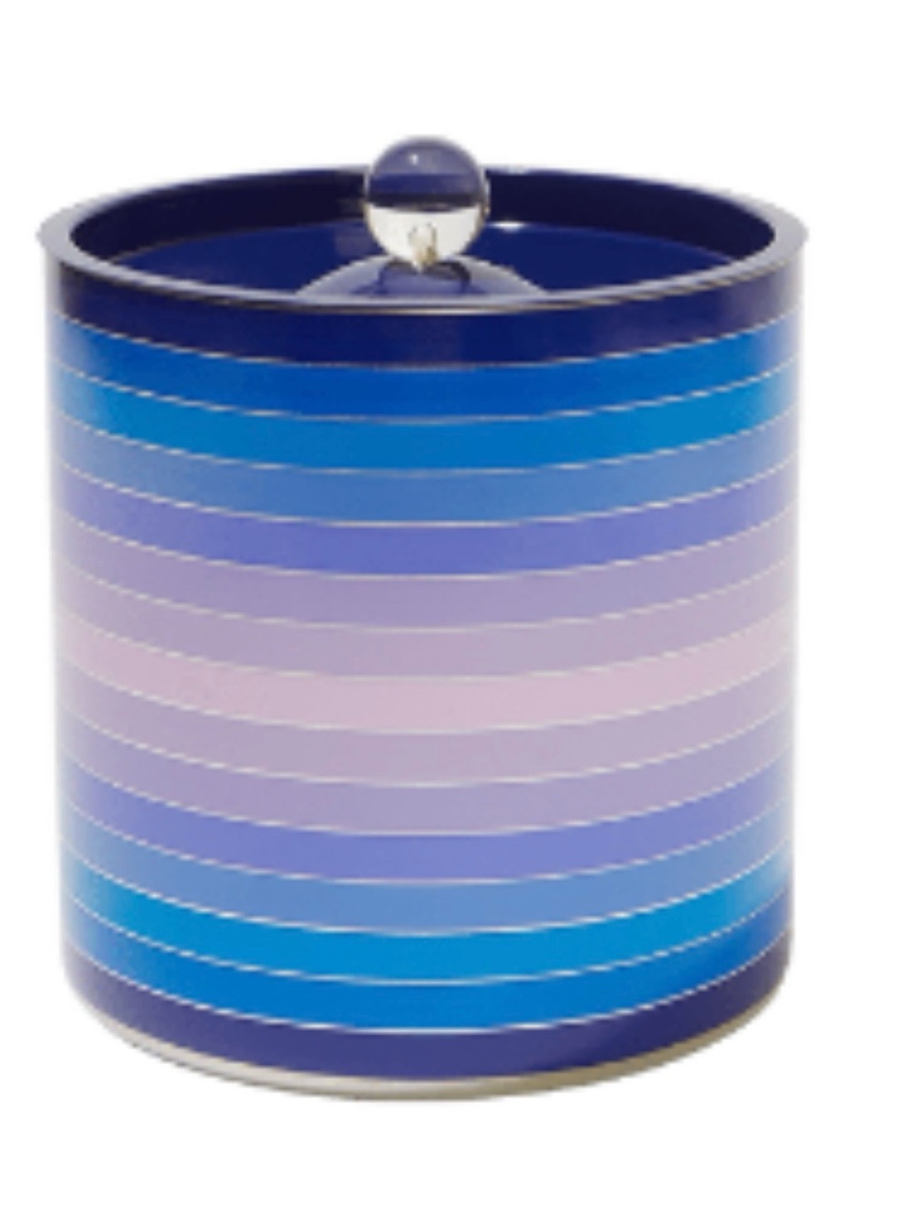Jonathan Adler Blue and Purple Striped Ice Bucket NWT